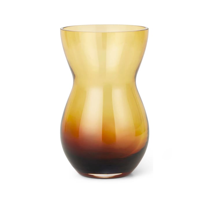 Calabas vase 21 cm, Duo burgundy-amber Holmegaard