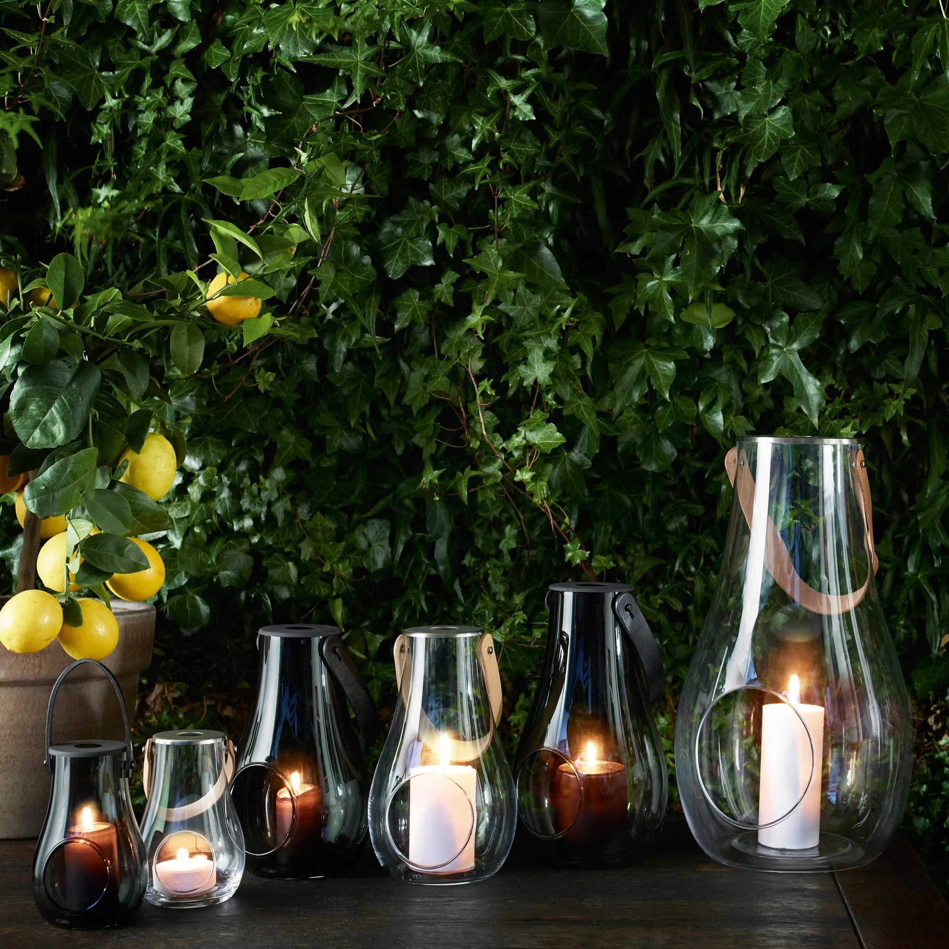 Design With Light lanterne smoke, 16 cm Holmegaard