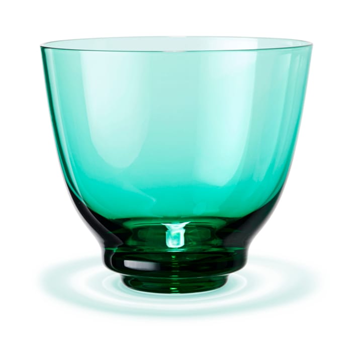 Flow vandglas 35 cl, Emerald green Holmegaard