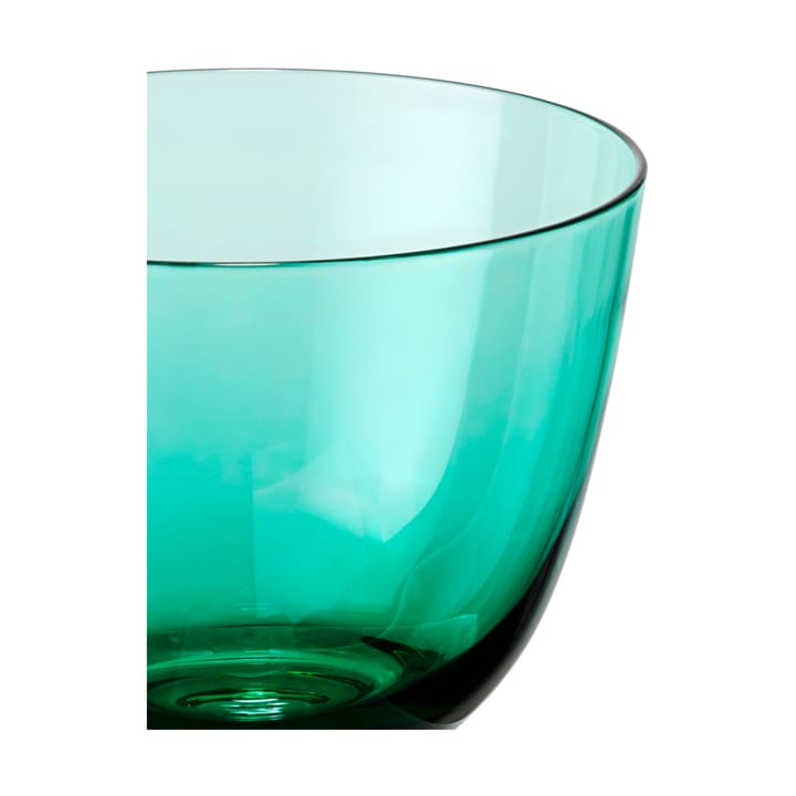 Flow vandglas 35 cl, Emerald green Holmegaard