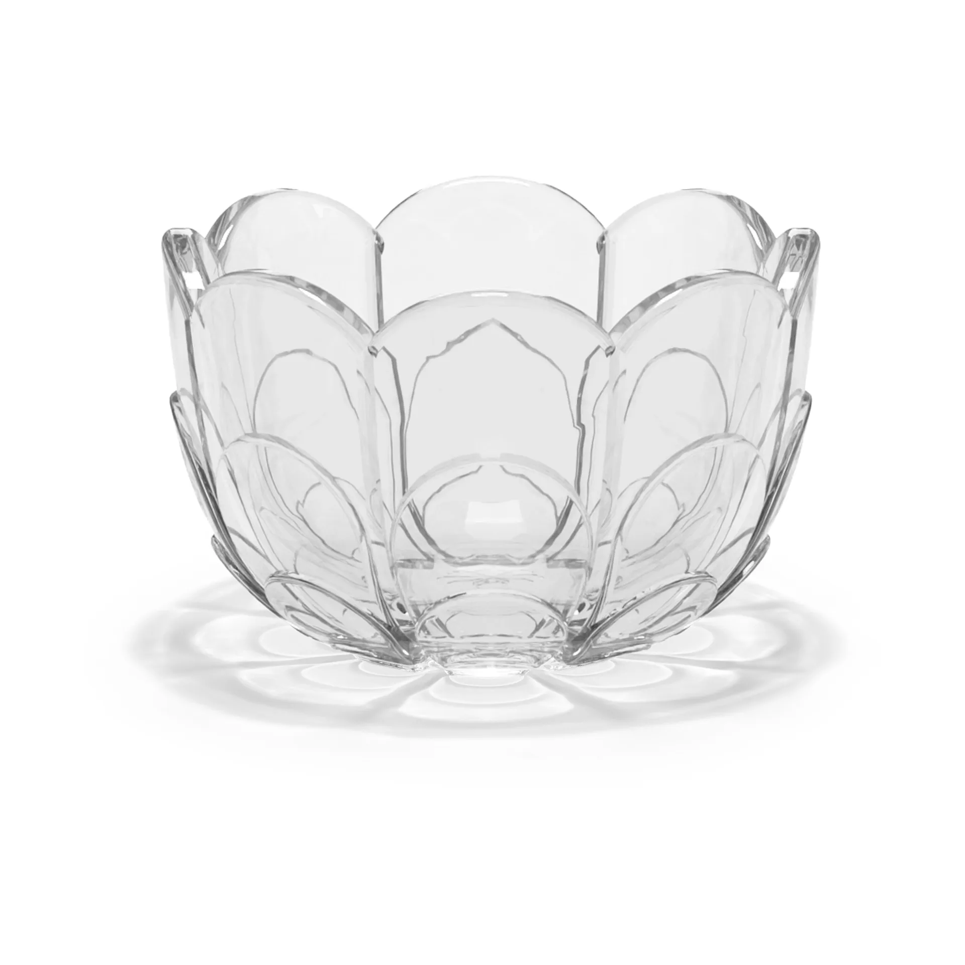Lily lysestage Ø7 cm, Klar Holmegaard