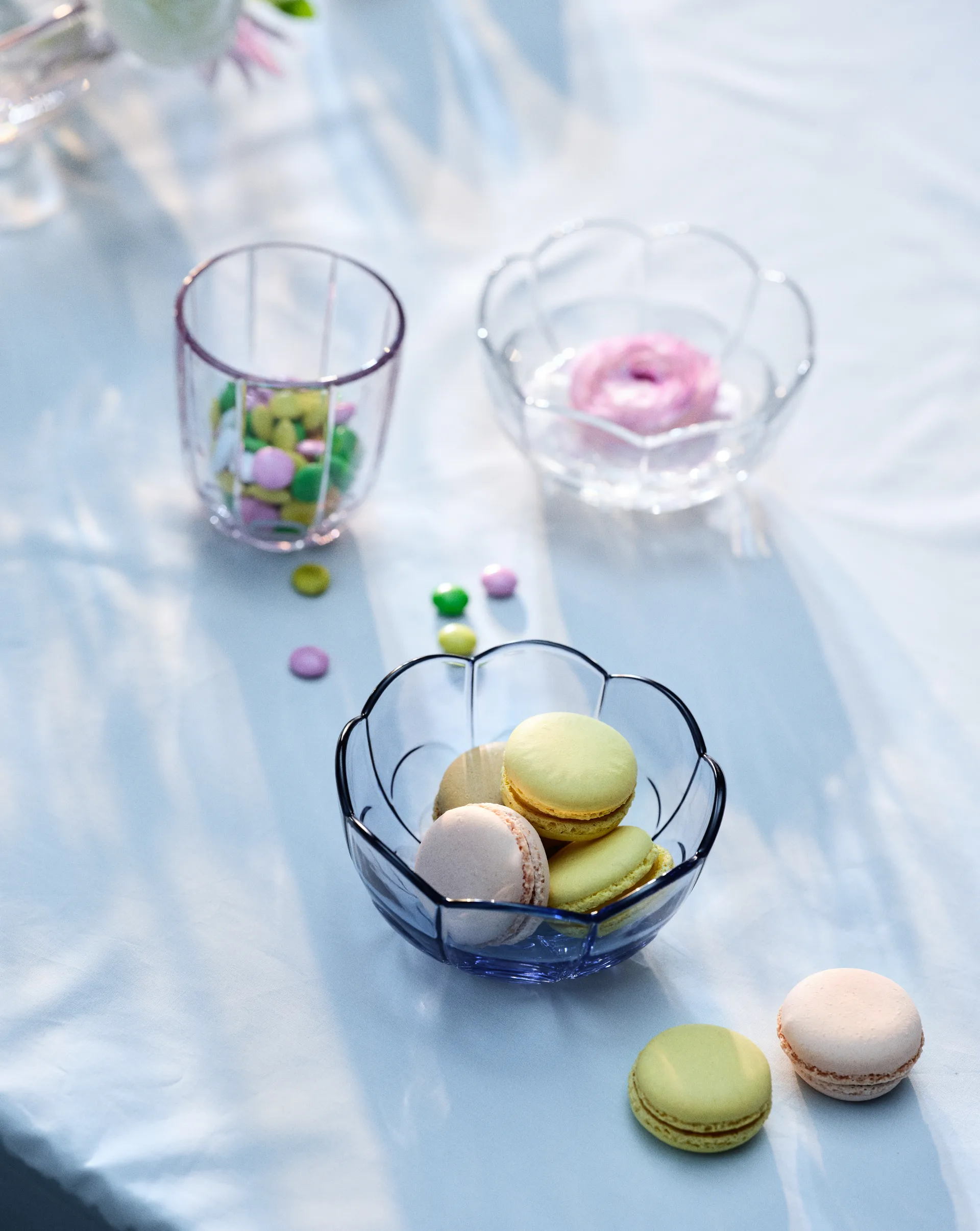 Lily skål Ø13 cm 2-pak, Blue iris Holmegaard