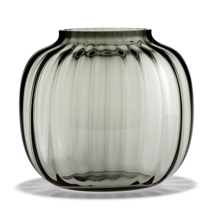 Primula vase oval 17,5 cm, Smoke Holmegaard