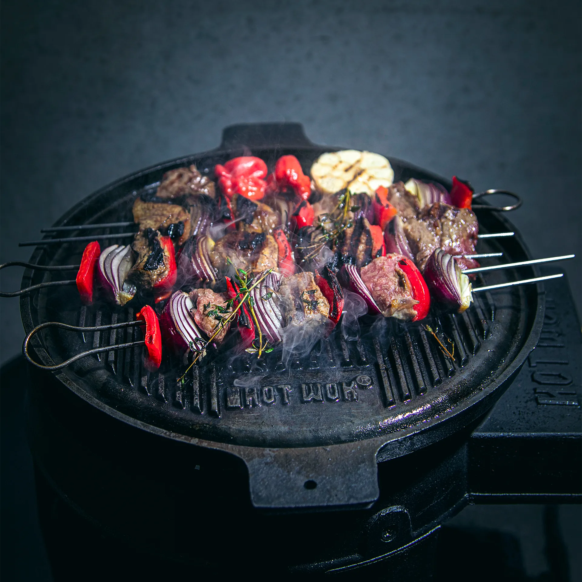 Hot Wok grillpande støbejern, 32,5 cm Hot Wok