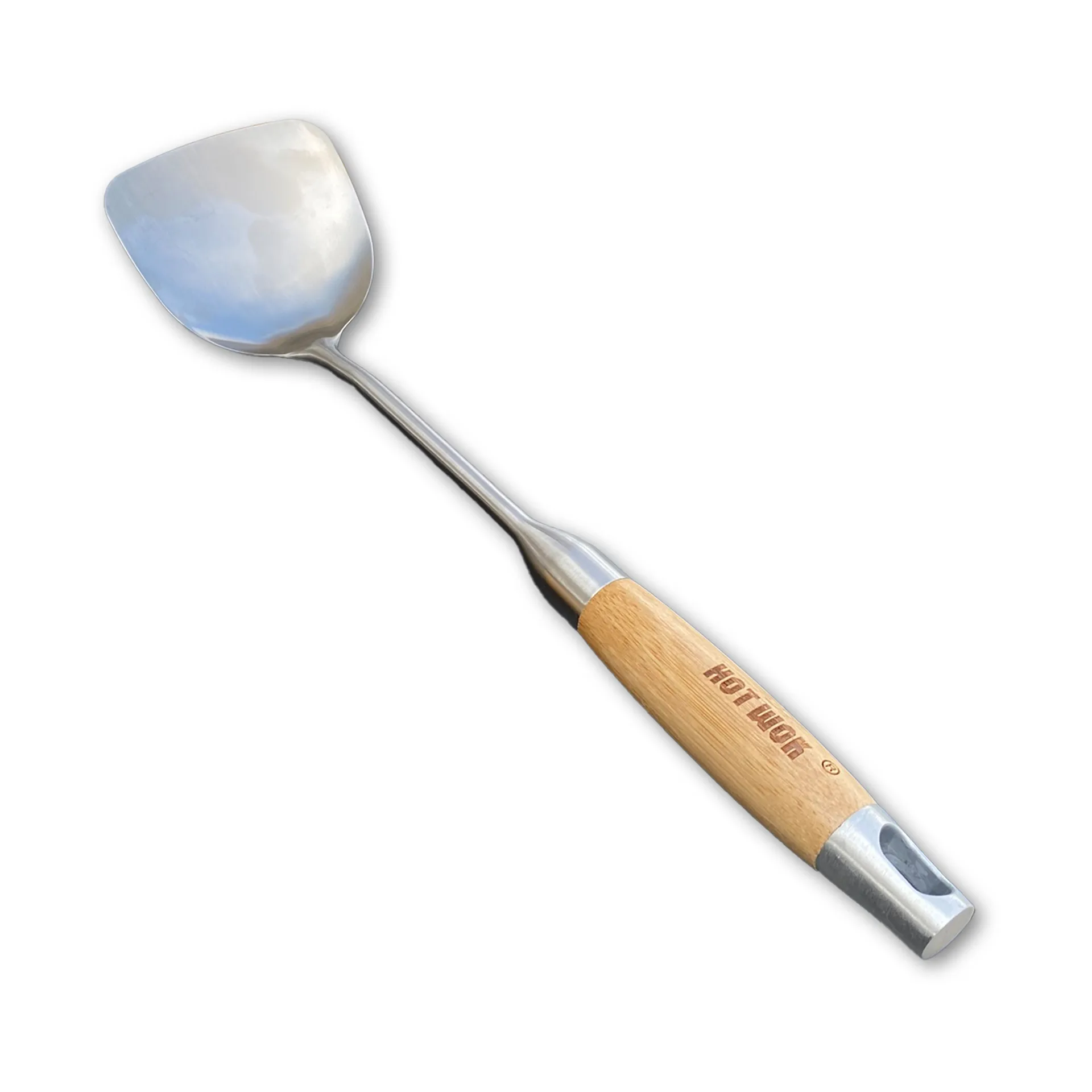 Hot Wok wokspade 38 cm, Rustfrit stål-bambus Hot Wok