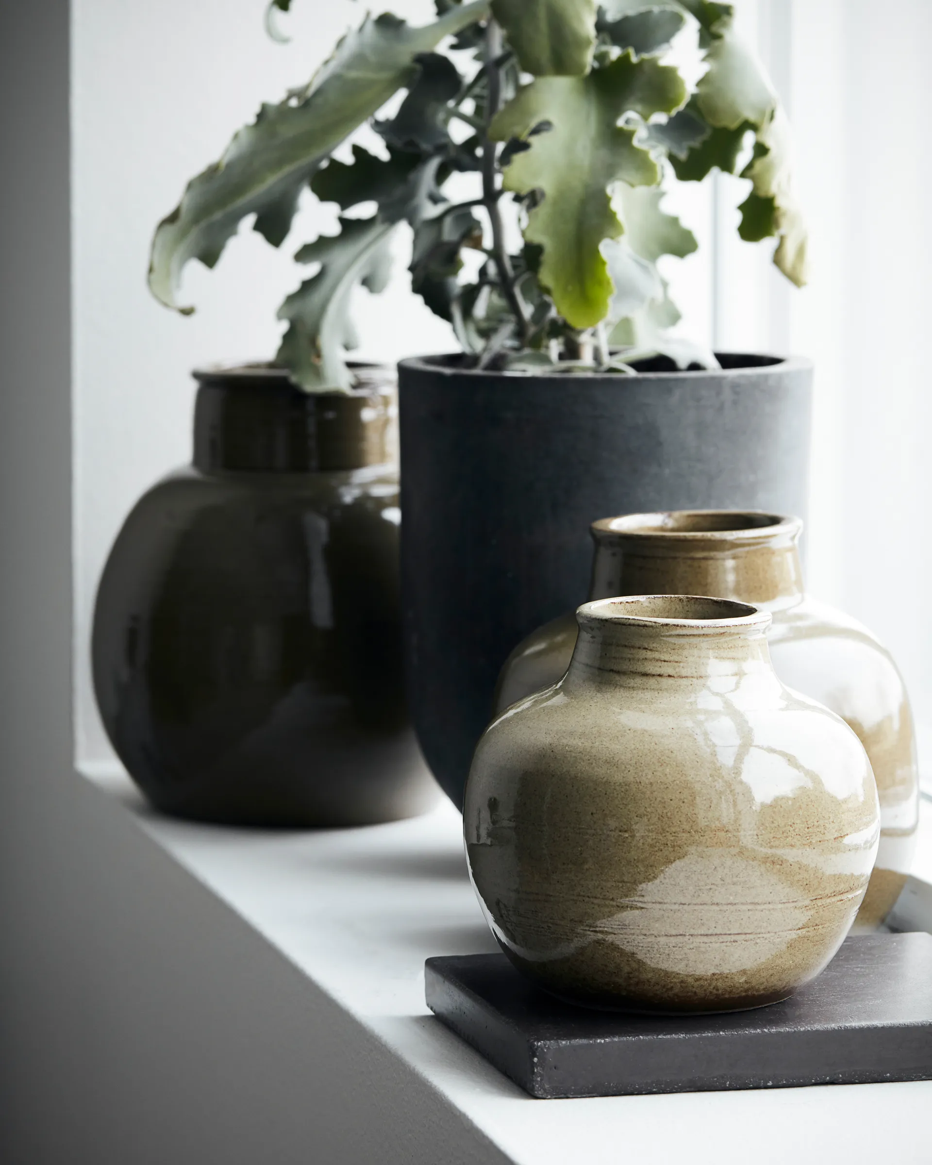 Aju vase 21 cm, Grøn  House Doctor