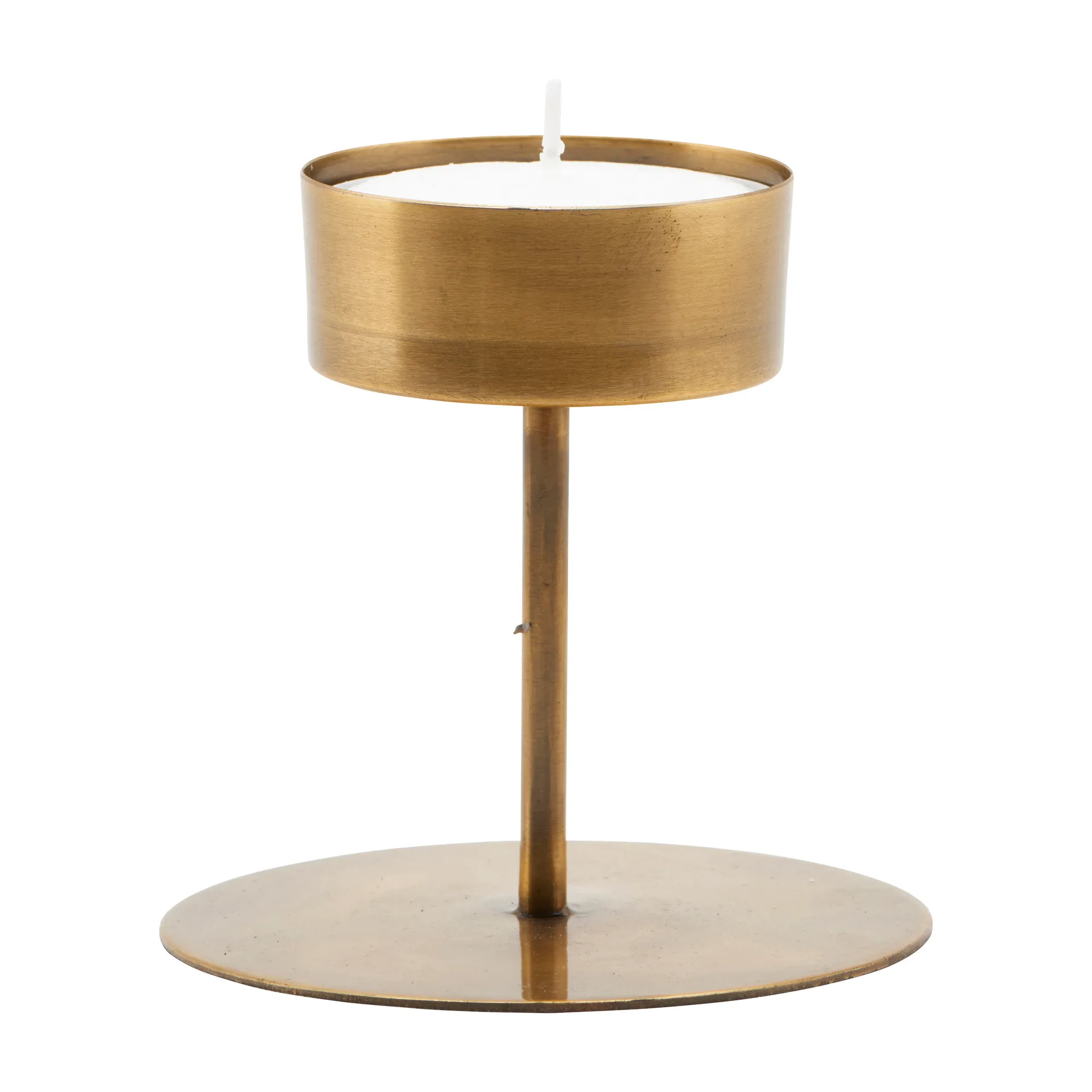 House Doctor Anit lysestage antik messing 10 cm