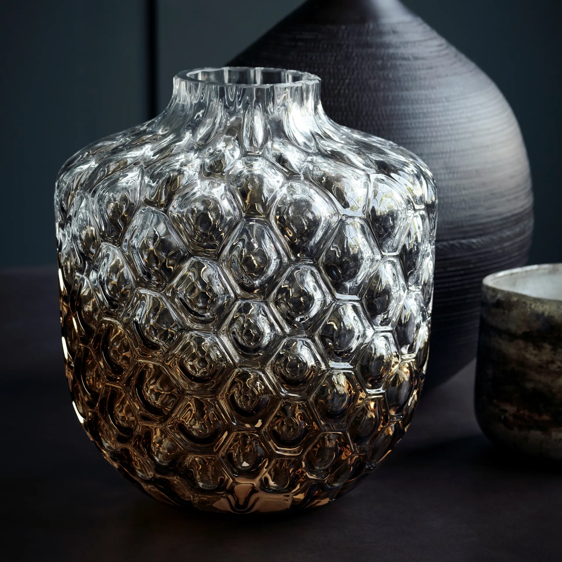 Art Deco vase 31 cm, Brun House Doctor