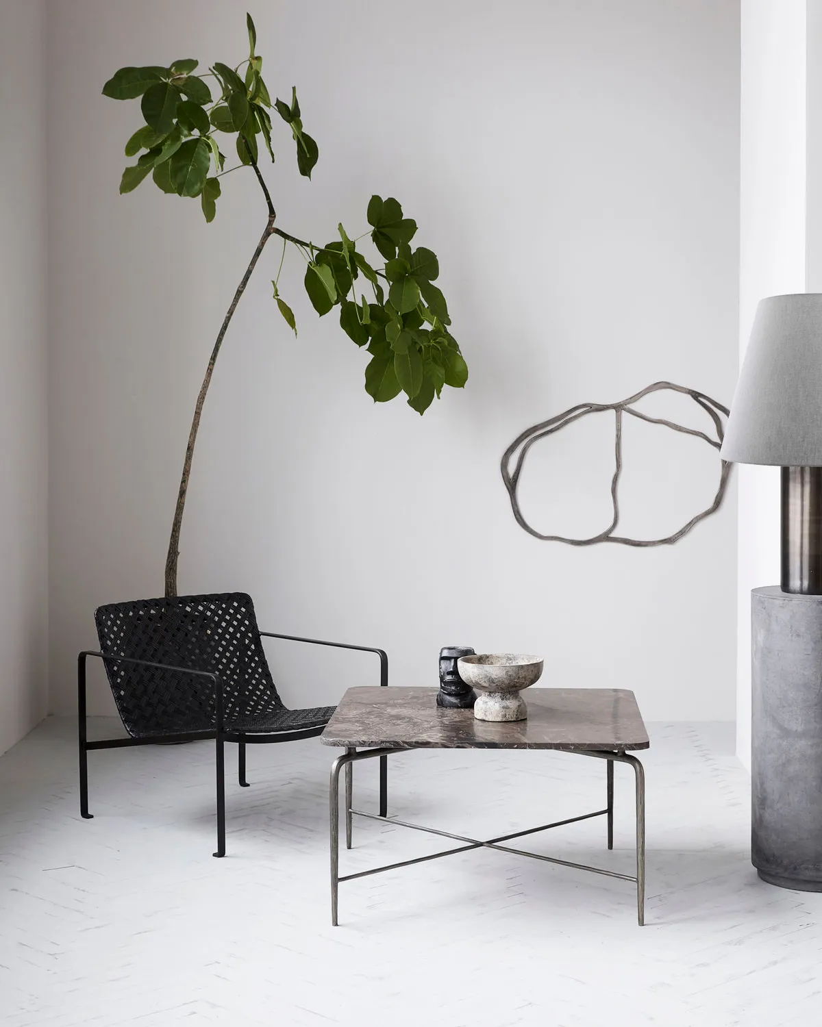 Bakora lampefod 52 cm, Jern House Doctor