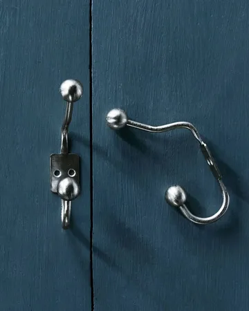 Ball knage 2-pak - Sølvfinish, Ø7x13 cm - House Doctor