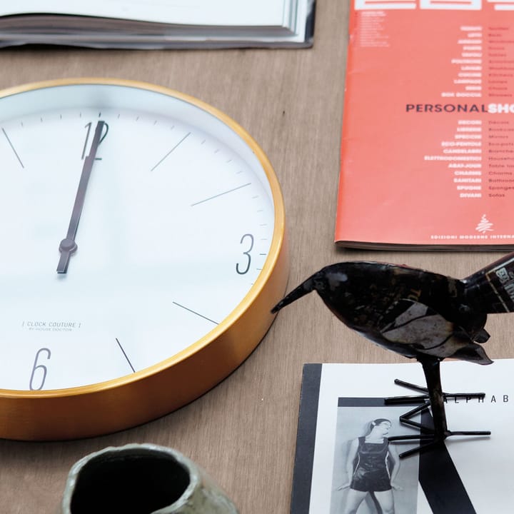 Clock Couture vægur, guld-hvid House Doctor
