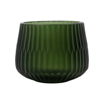 Crown fyrfadsstage Ø14 cm - Grøn  - House Doctor