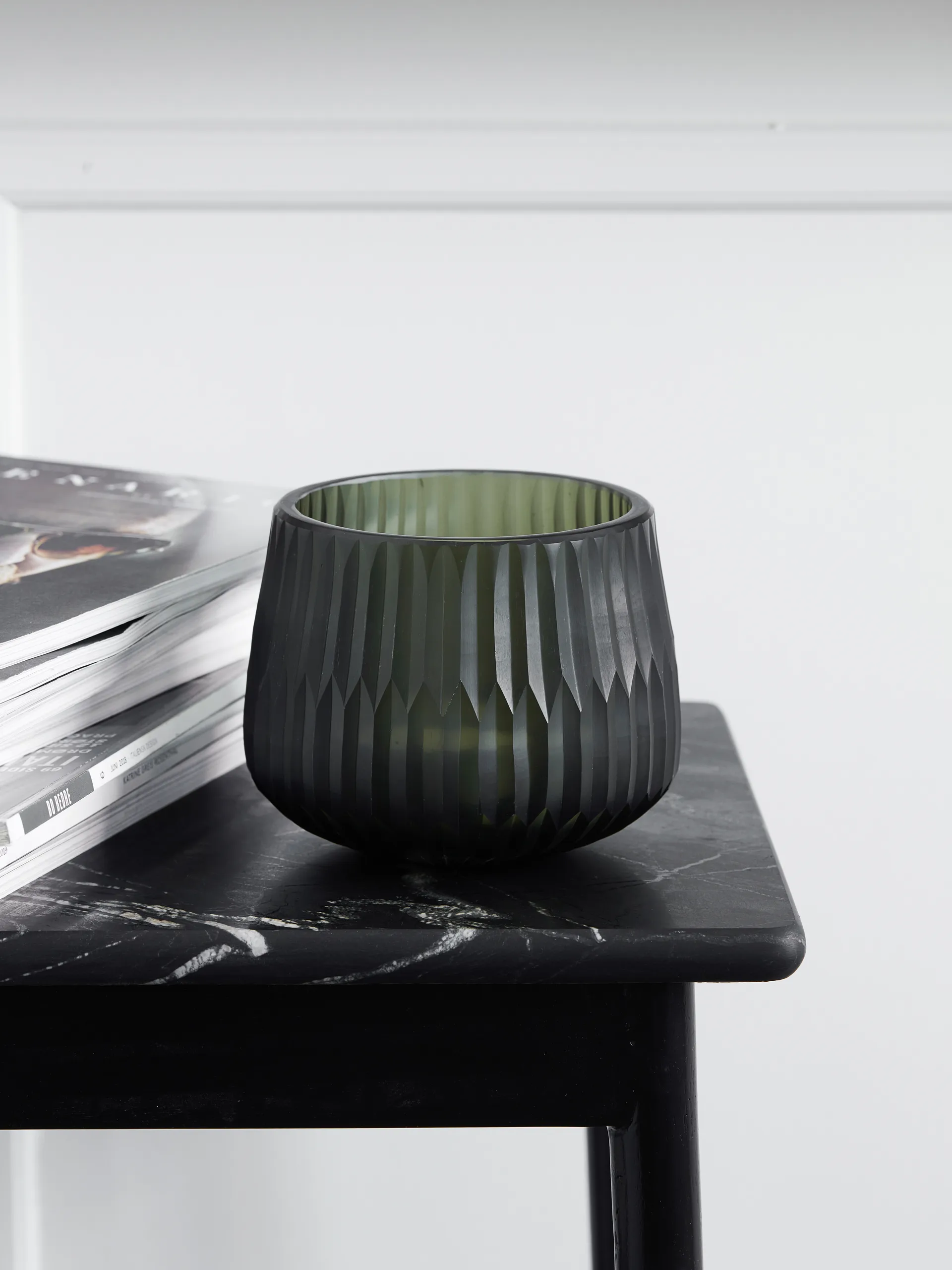 Crown fyrfadsstage Ø14 cm, Grøn  House Doctor