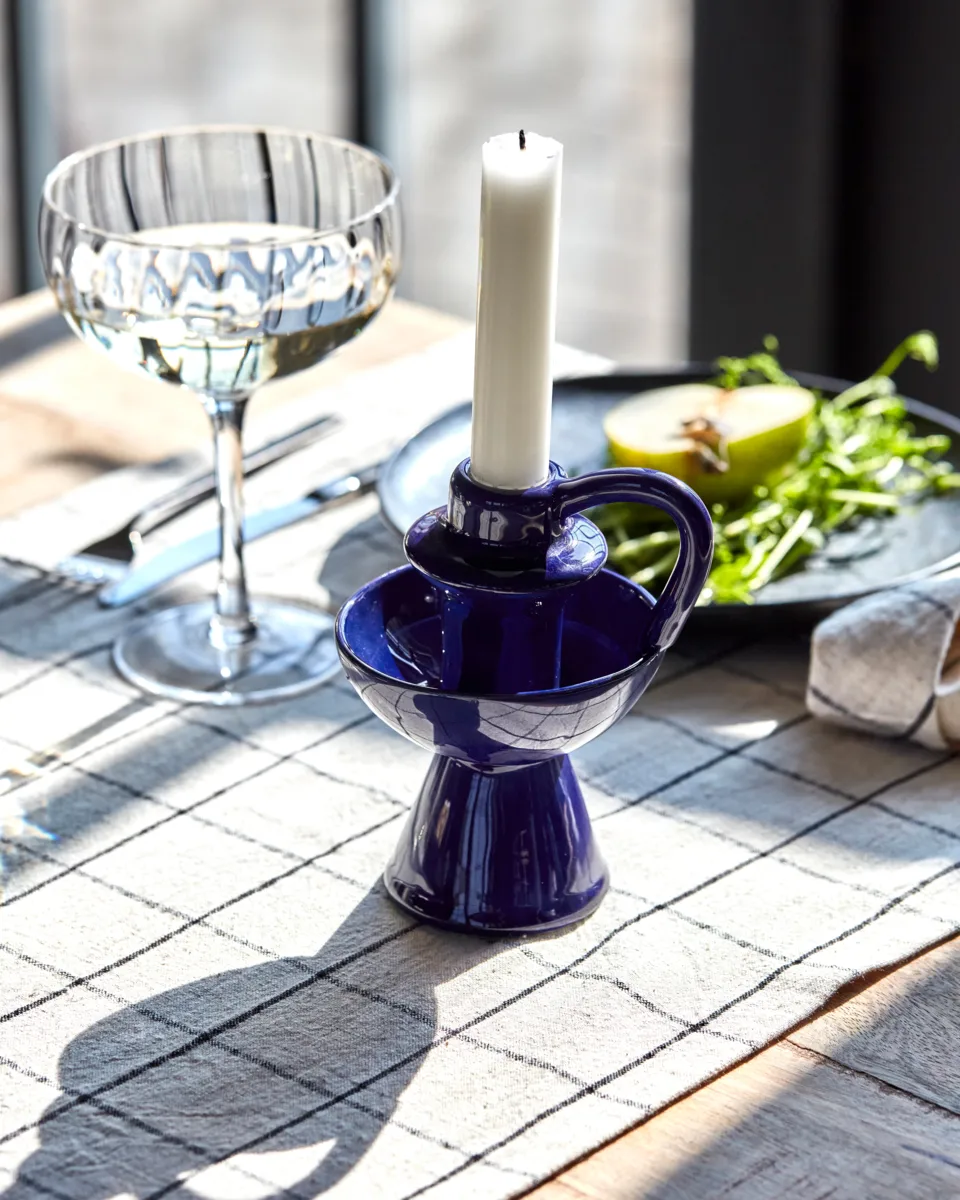 Diva lysestage 14 cm, Blå House Doctor