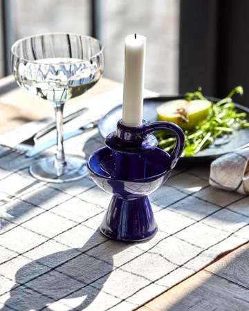 Diva lysestage 14 cm - Blå - House Doctor