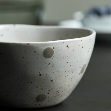 Dots skål Ø12 cm - Hvid/Grønne prikker - House Doctor