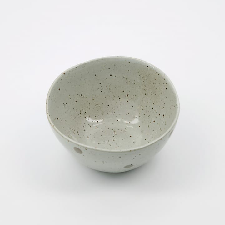 Dots skål Ø12 cm, Hvid/Grønne prikker House Doctor