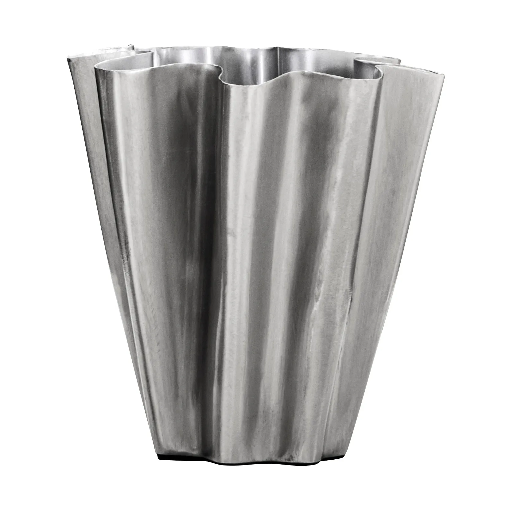 Flood vase 13 cm, Børstet sølv House Doctor