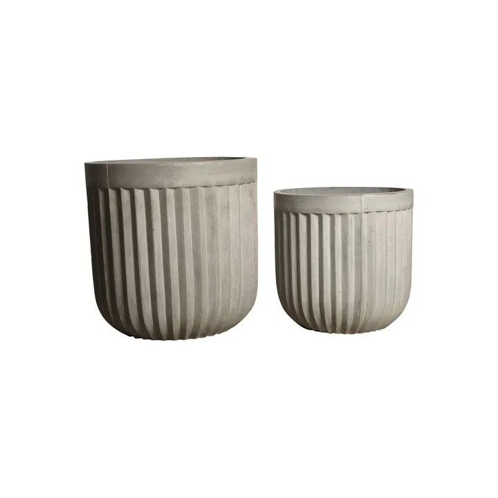 House Doctor blomsterkrukke 2 stk - Concrete - House Doctor
