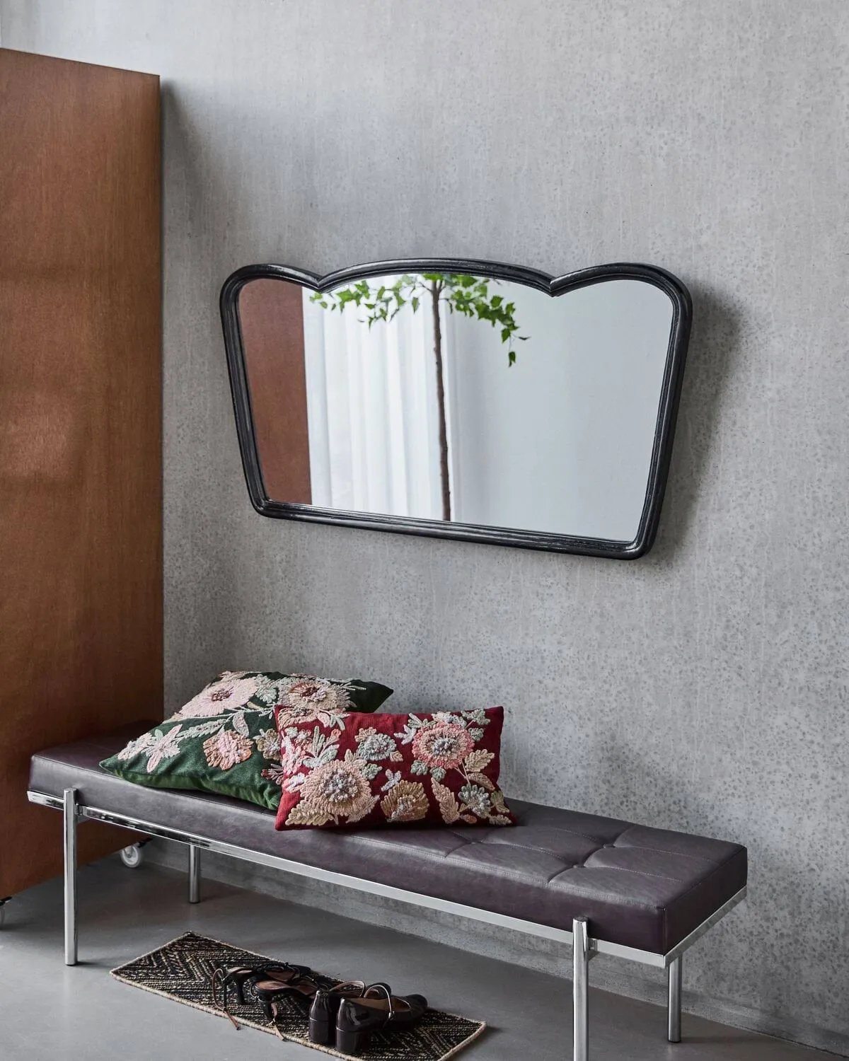 Jamp vægspejl, Sort, 127x65 cm House Doctor