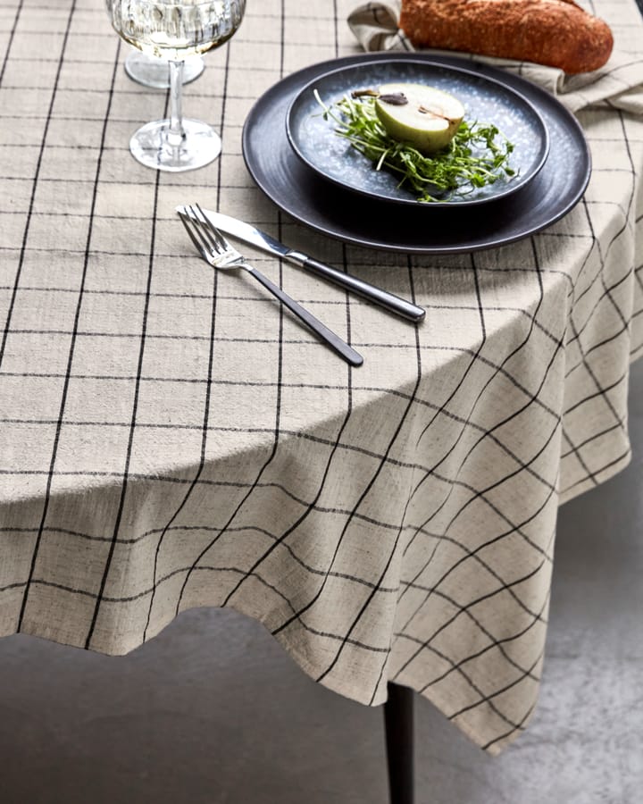 Join borddug 150x150 cm, Sort-off white House Doctor