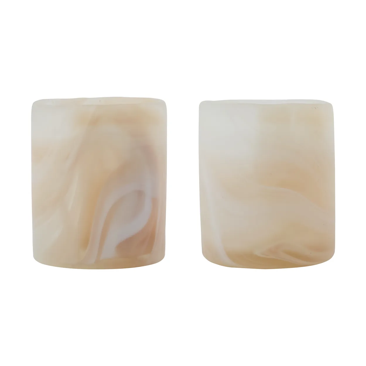 House Doctor Kae fyrfadsstage Ø7x8 cm Beige