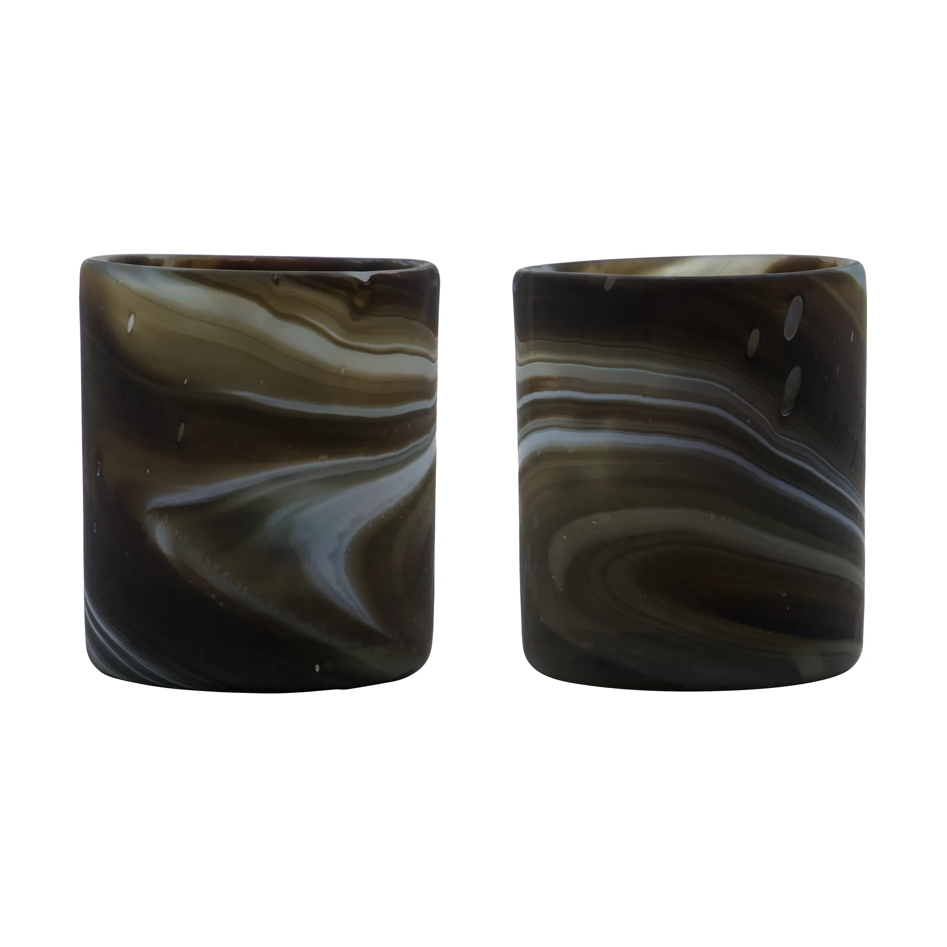 House Doctor Kae fyrfadsstage Ø7x8 cm Brun