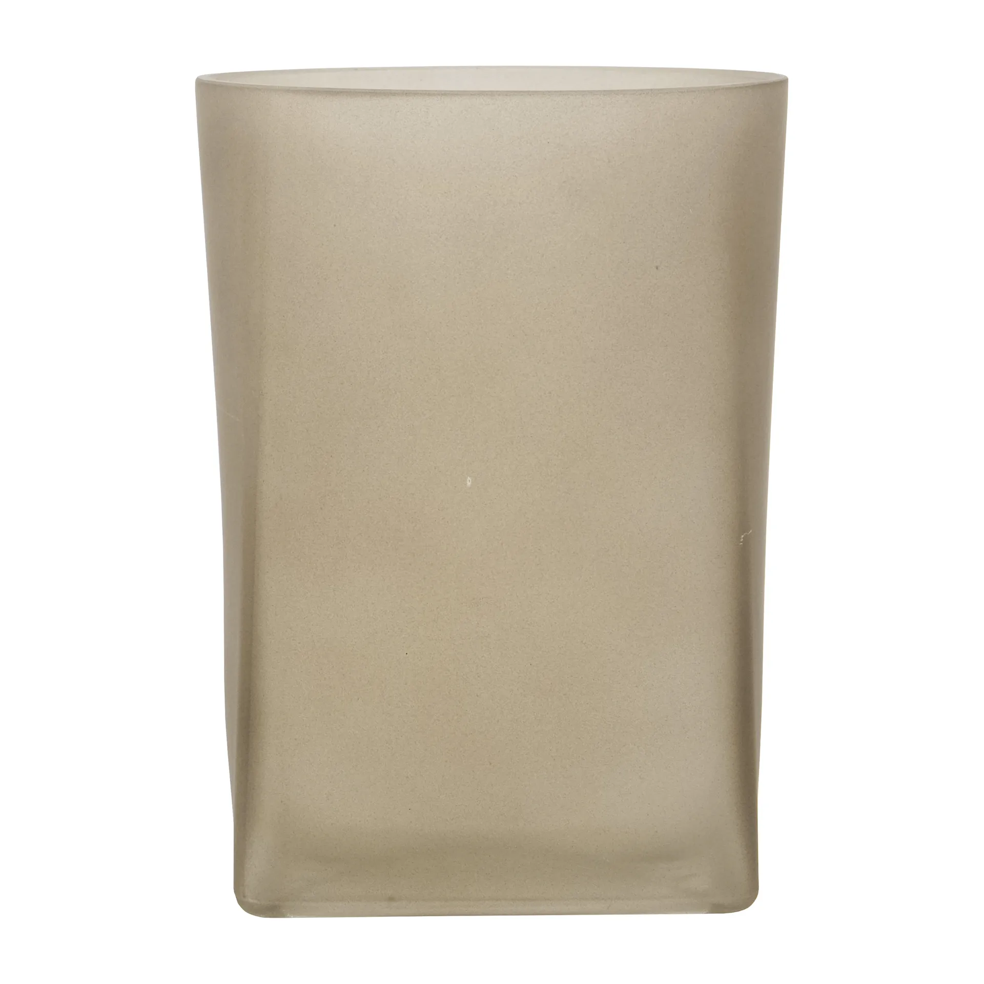 Lysestage House Doctor Made til fyrfads- og bloklys i lysebrunt glas D15xH20 cm