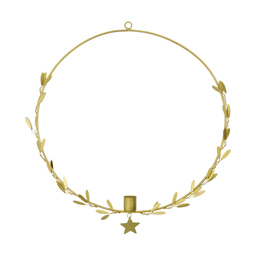 House Doctor Mistel lysestage Ø35 cm Messing