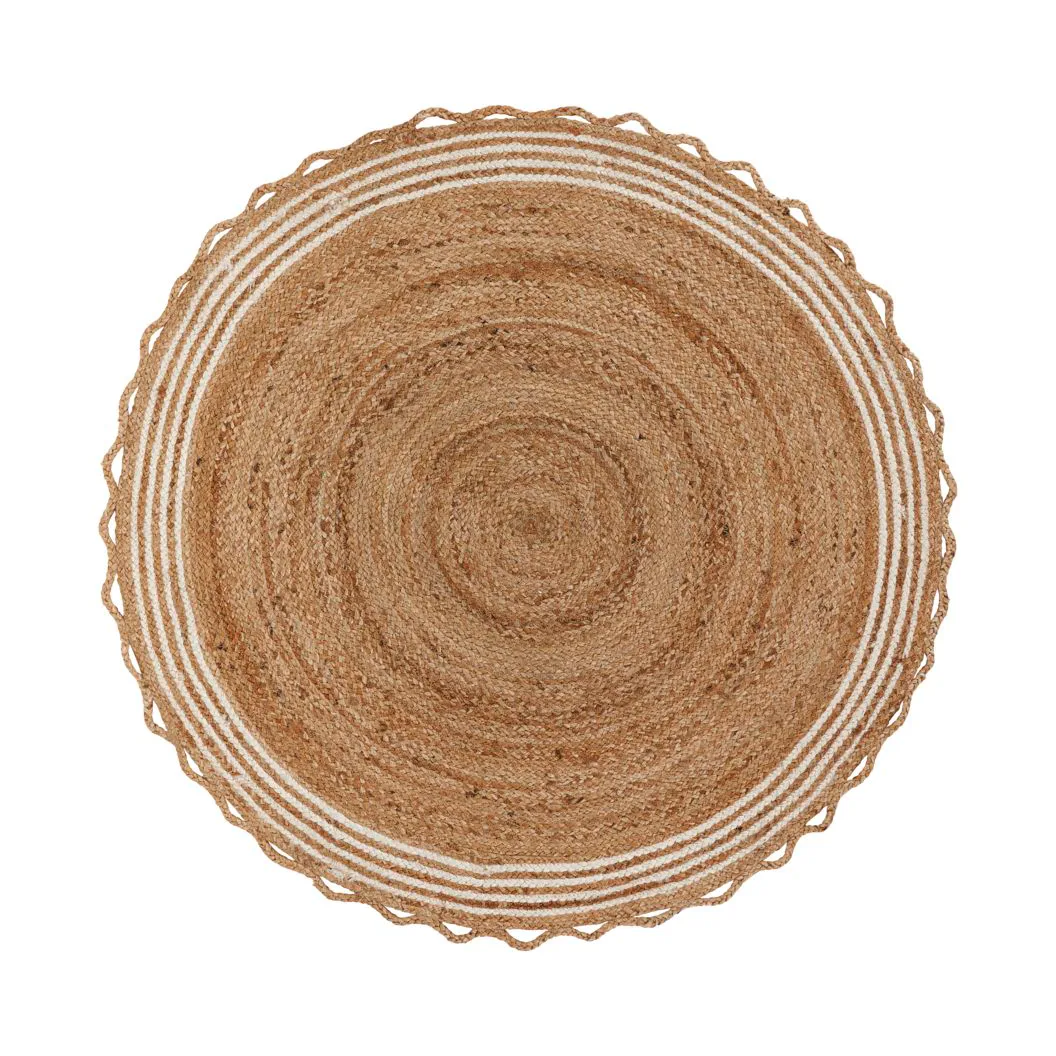 Nord juletræstæppe Ø120 cm, Jute/Hvid House Doctor