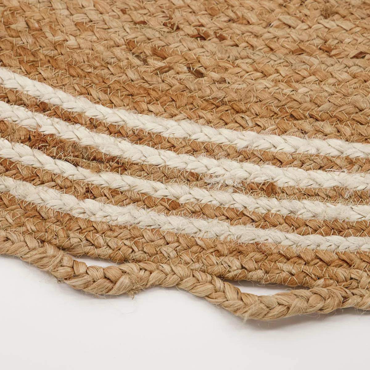 Nord juletræstæppe Ø120 cm, Jute/Hvid House Doctor