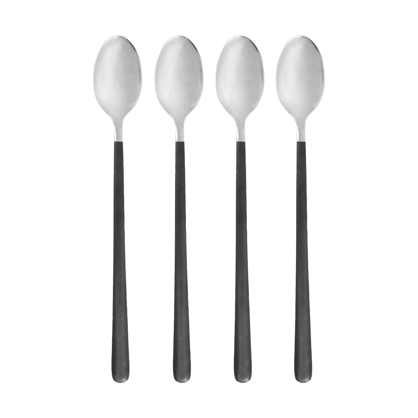 Ox lang ske 4-pak, Sort-sølv House Doctor