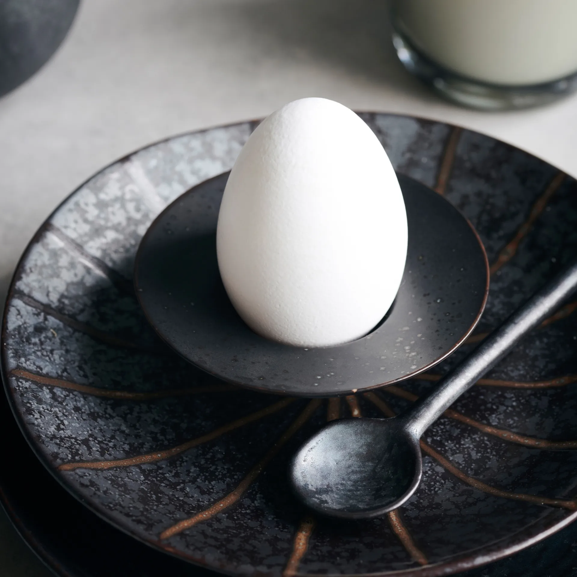 Pion æggebæger 4-pak, Sort/Brun House Doctor