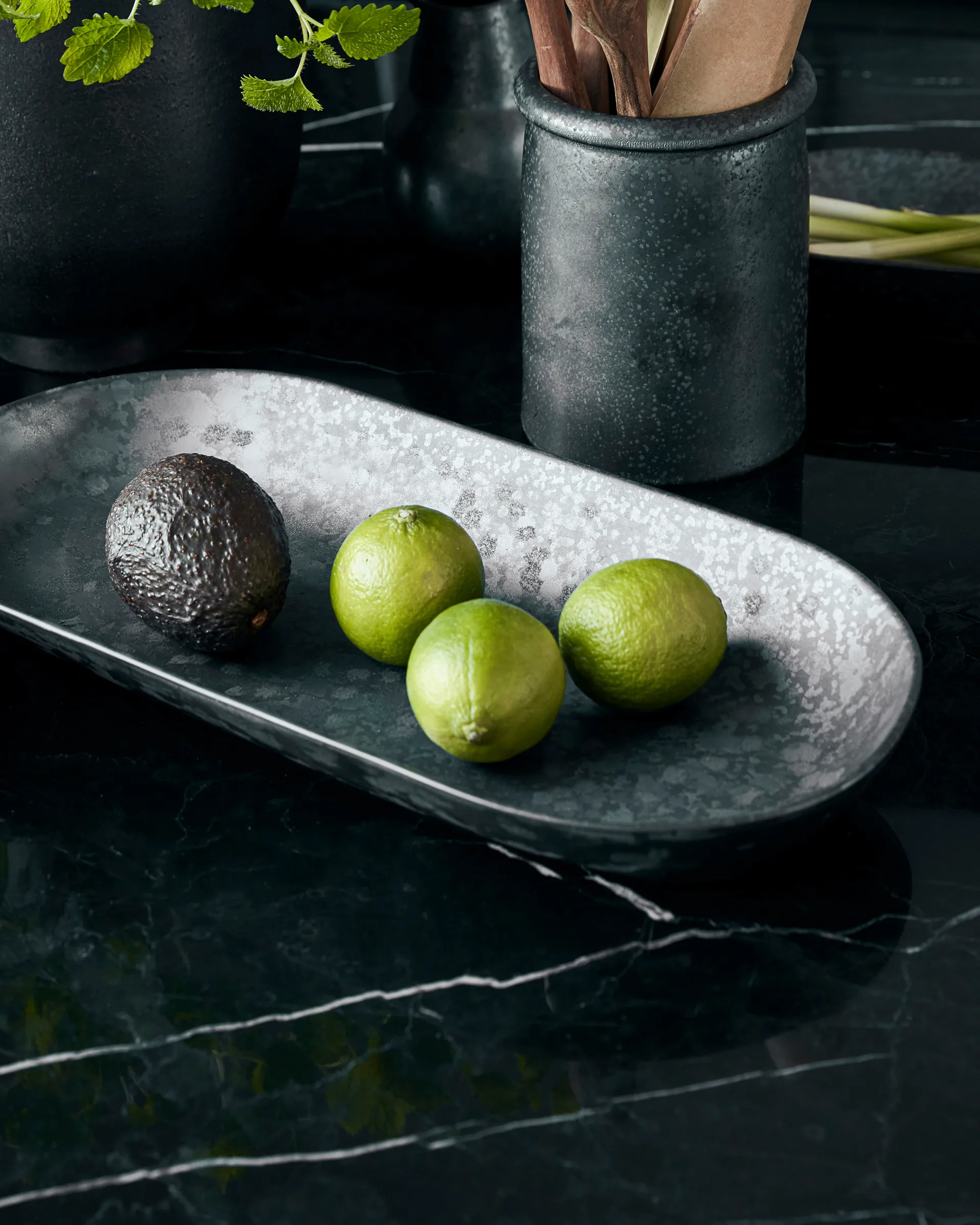 Pion serveringsfad 19x38 cm
, Sort/Brun  House Doctor