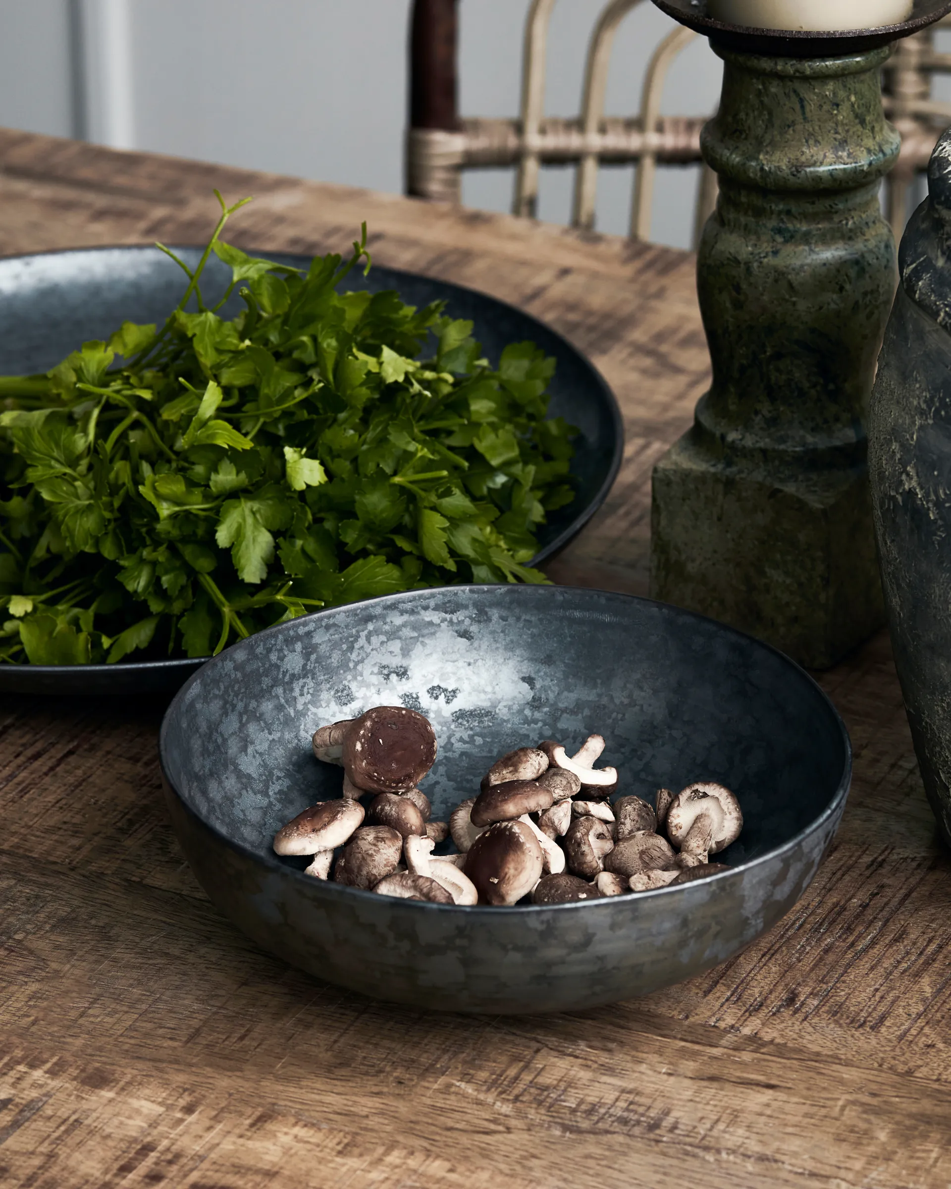 Pion skål Ø22 cm, Sort/Brun  House Doctor