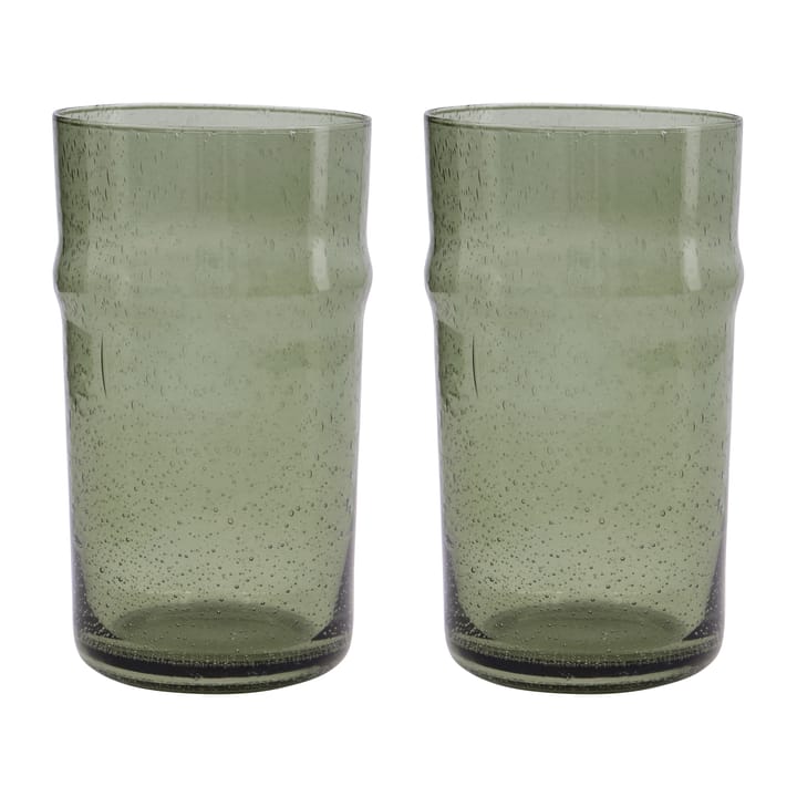 Rain glas 14 cm 2-pak, Grøn House Doctor