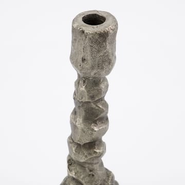 Raku lysestage antiksølv - 25 cm - House Doctor