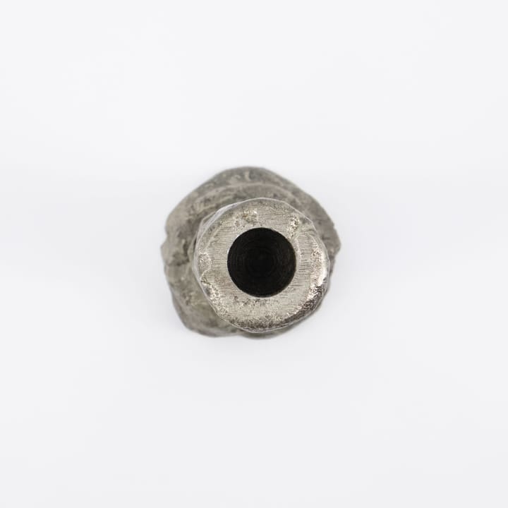 Raku lysestage antiksølv, 25 cm House Doctor
