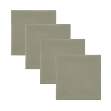 Real servietter 40x40 cm 4-pak - Oliven grøn - House Doctor