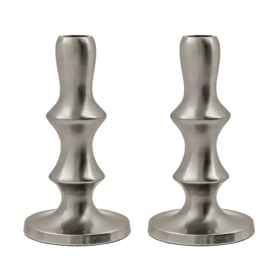 House Doctor Reese lysestage 2-pak Silver finish
