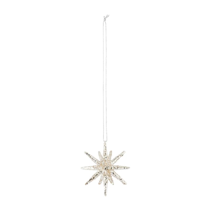 Spike juleophæng Ø7,5 cm, Sølv/Glitter House Doctor