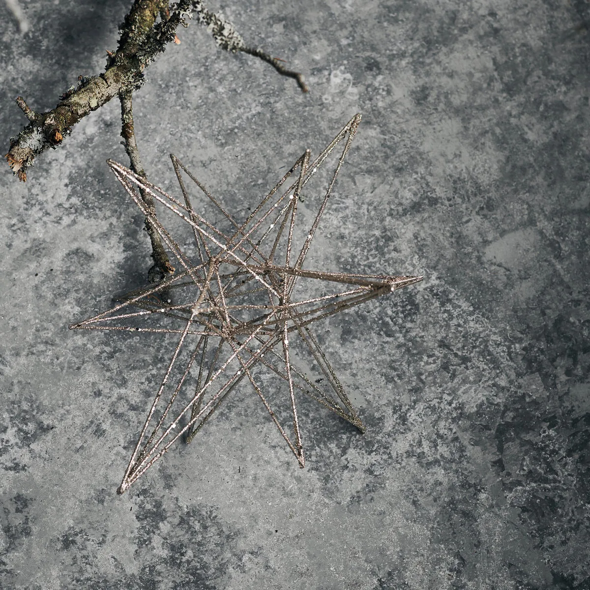 Star juledekoration 14x25 cm, Champagne House Doctor