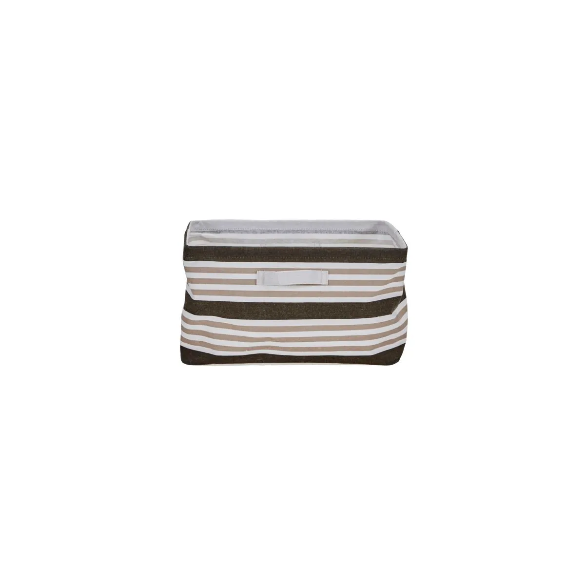 Stor opbevaringskurv 20x35 cm, Brun stribet House Doctor