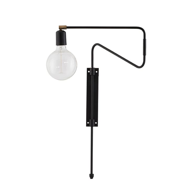 Swing væglampe sort, lille, 35 cm House Doctor