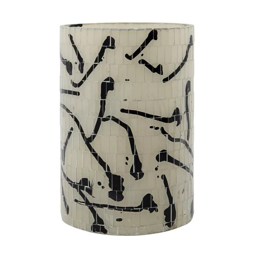 House Doctor Vana fyrfadsstage Ø13 cm Sort