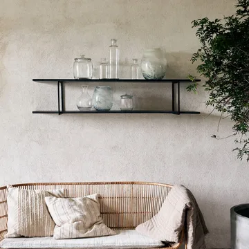 Woods hylde 130 cm - Sort - House Doctor