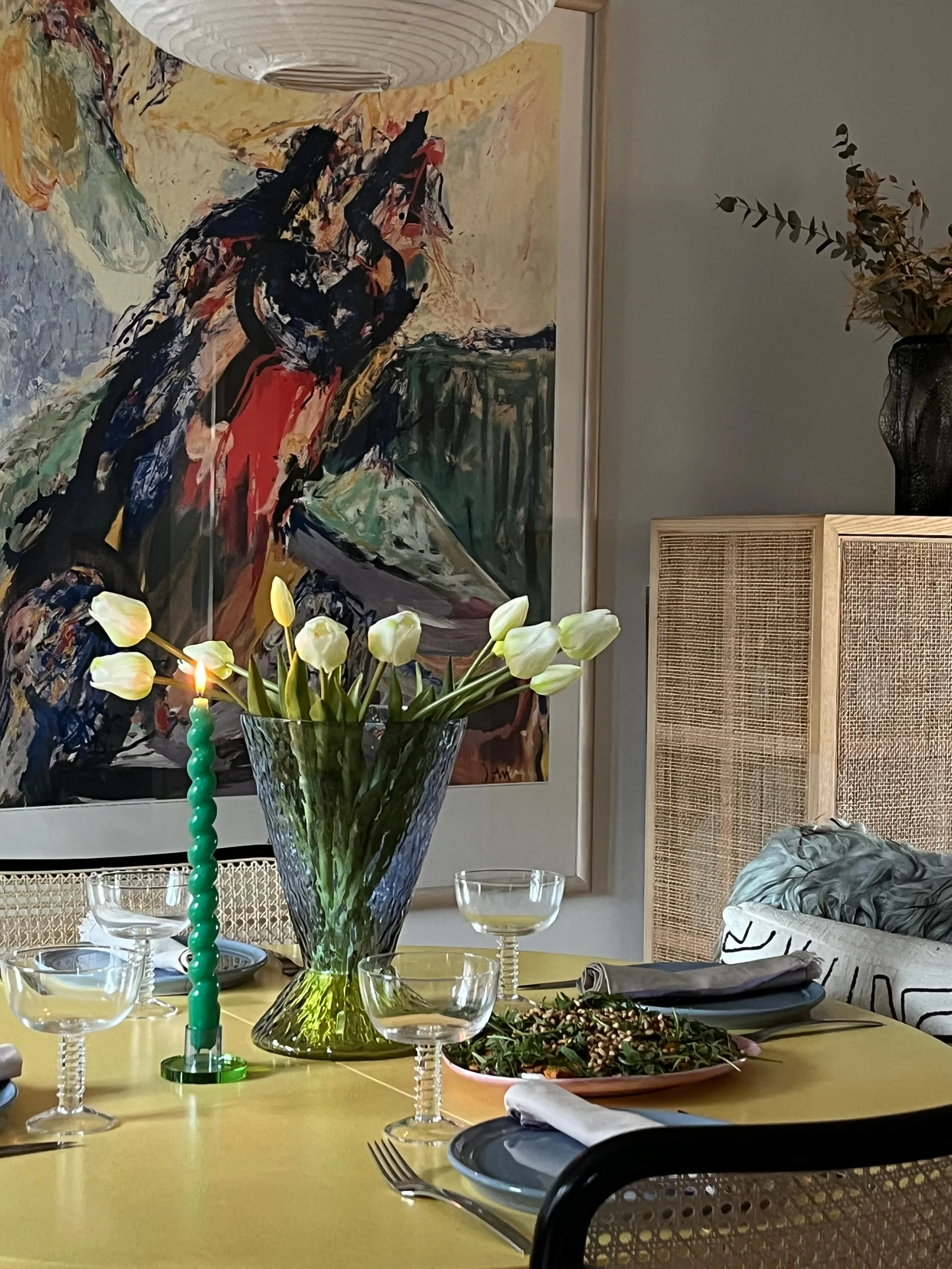 Abyss vase, Blue Hübsch Interior