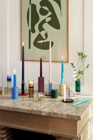 Astro lysestage - Pink - Hübsch Interior