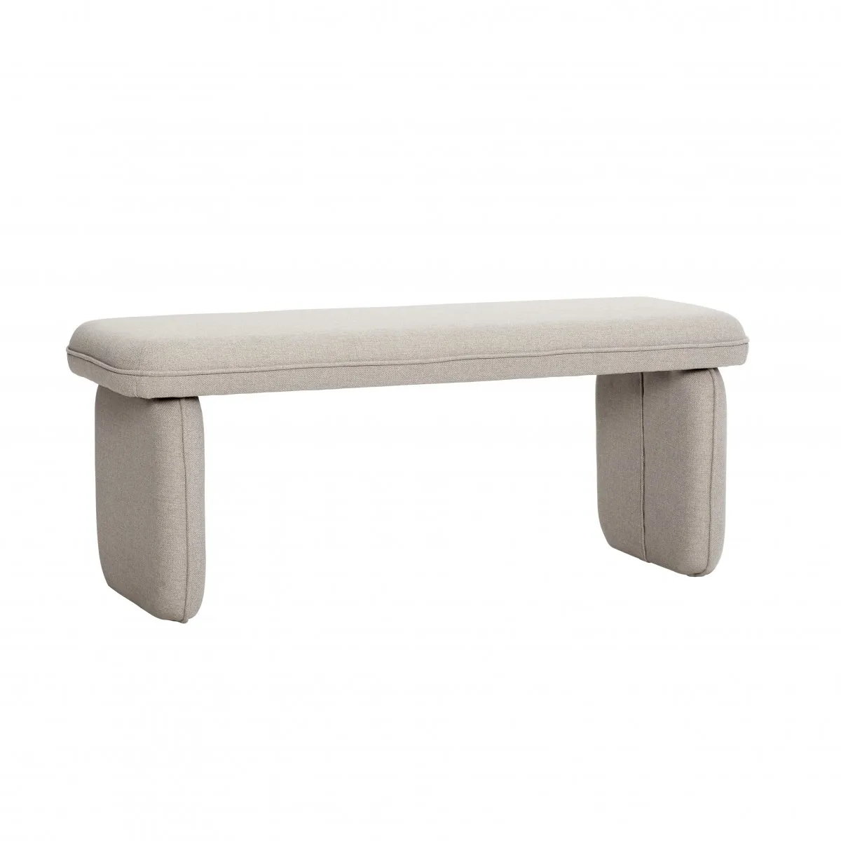 Bænk Polyester 100 cm, Sand Hübsch Interior