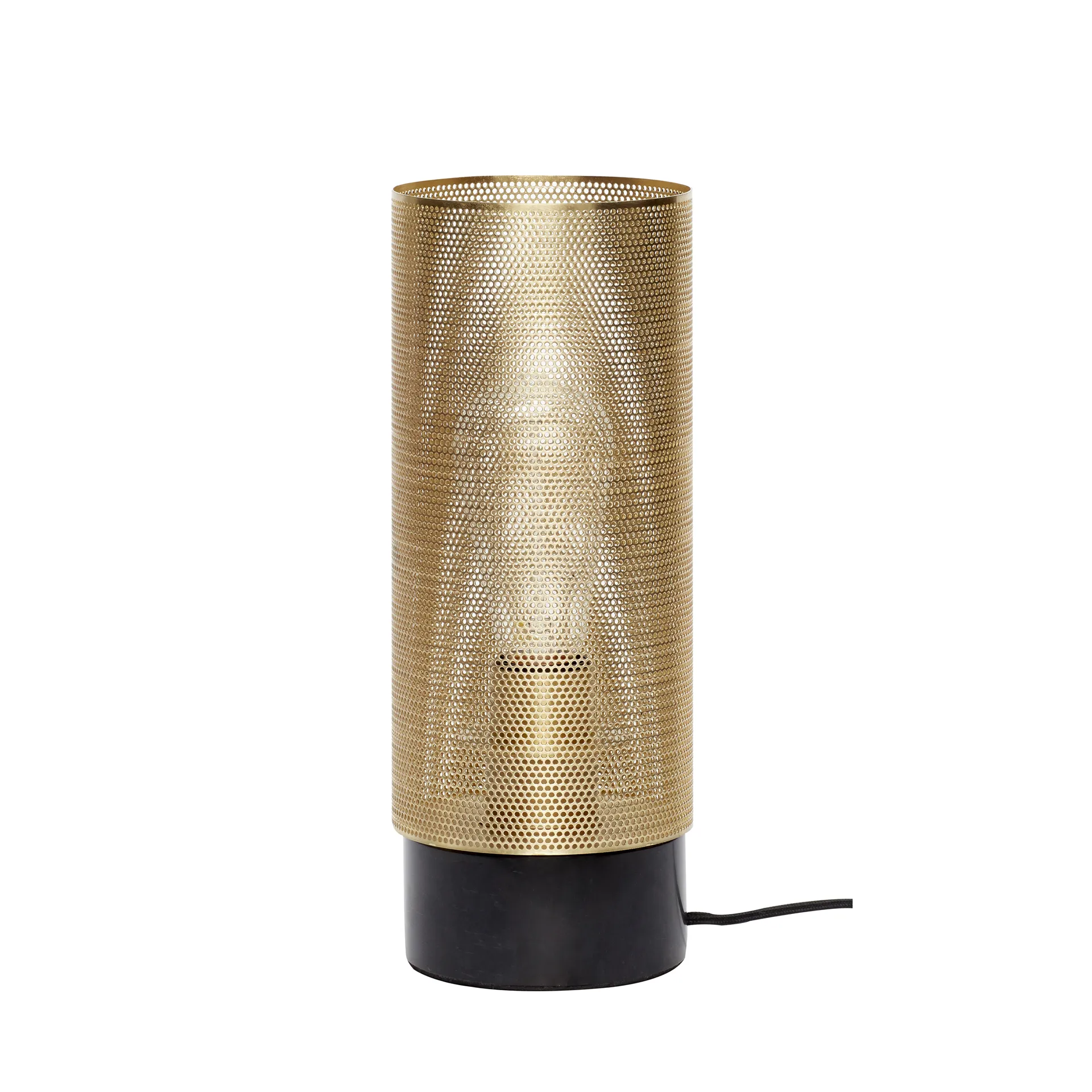 Bordlampe Ø12 cm, Sort marmor Hübsch Interior